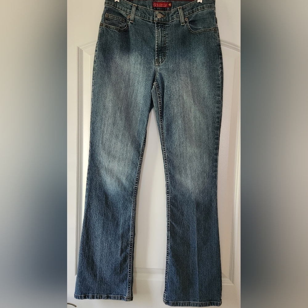 SO STRETCH JUNIORS BLUE DENIM JEANS SIZE 11 TALL